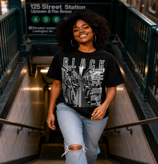 BLACK THEORY Legacy in Motion Unisex Oversized Cotton T-Shirt