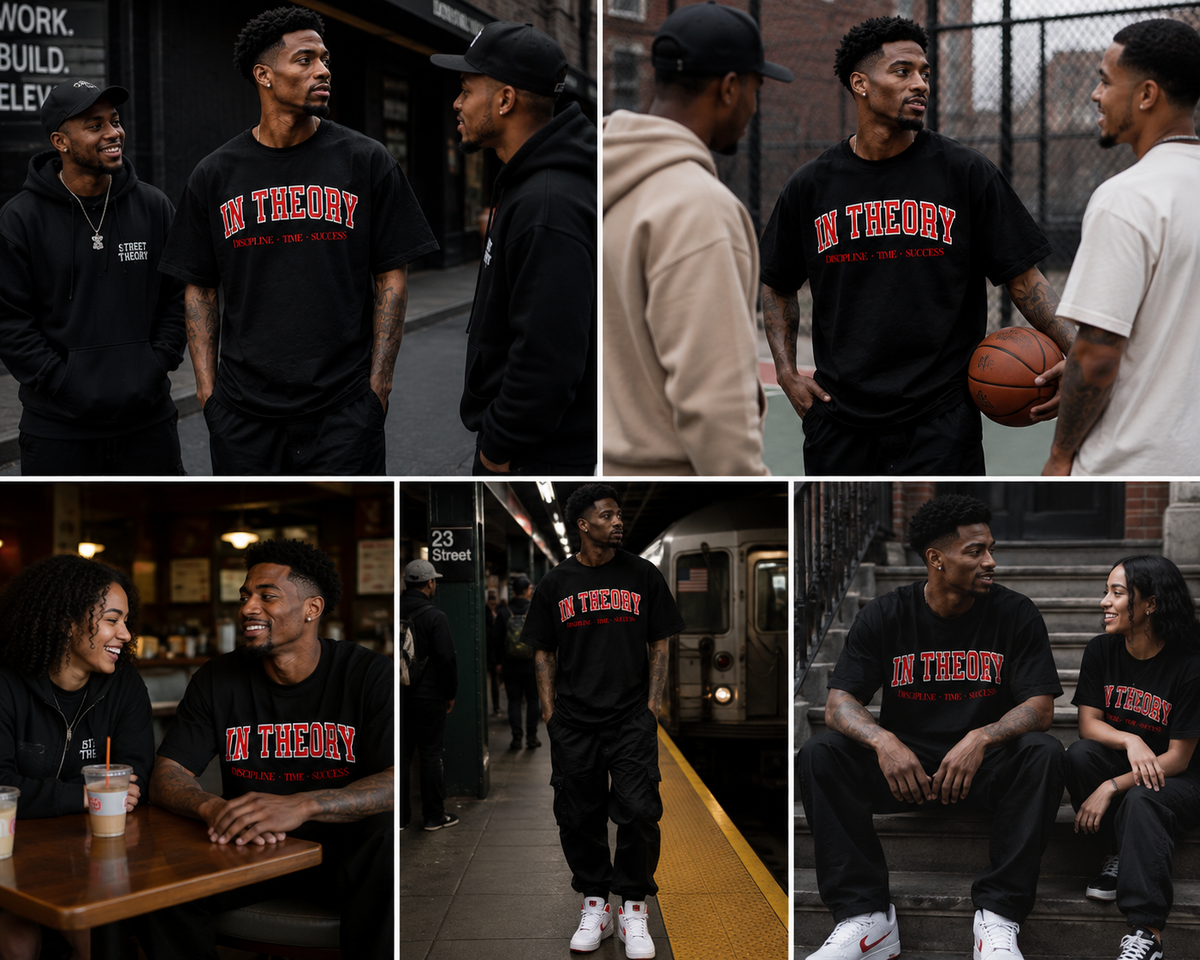 Discipline + Time = Success Graphic T-Shirt | Motivational Streetwear Tee | Oversized Heavyweight Urban Fashionsential Cotton T-Shirt