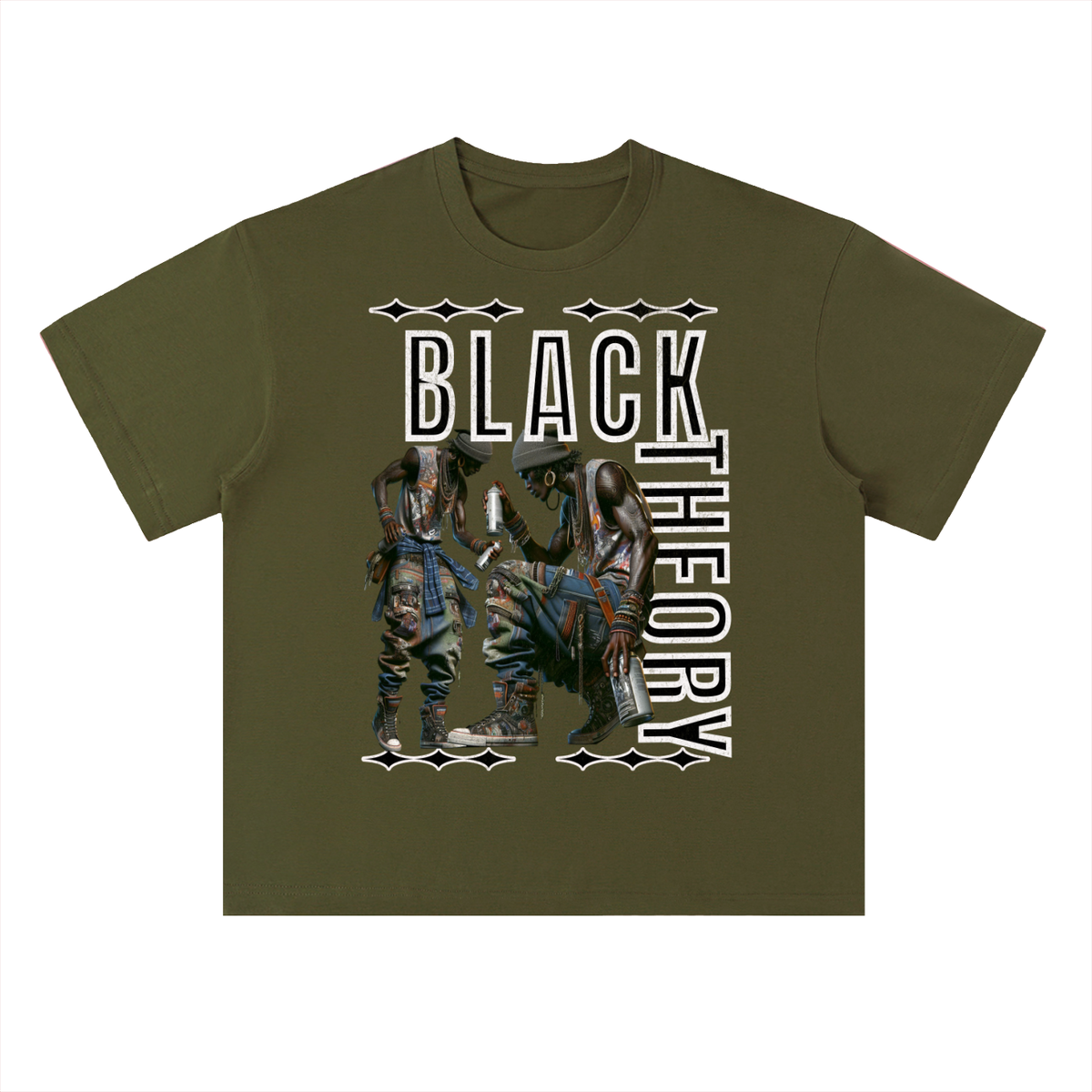 Black Theory Heavyweight Drop Shoulder Cotton T-Shirt