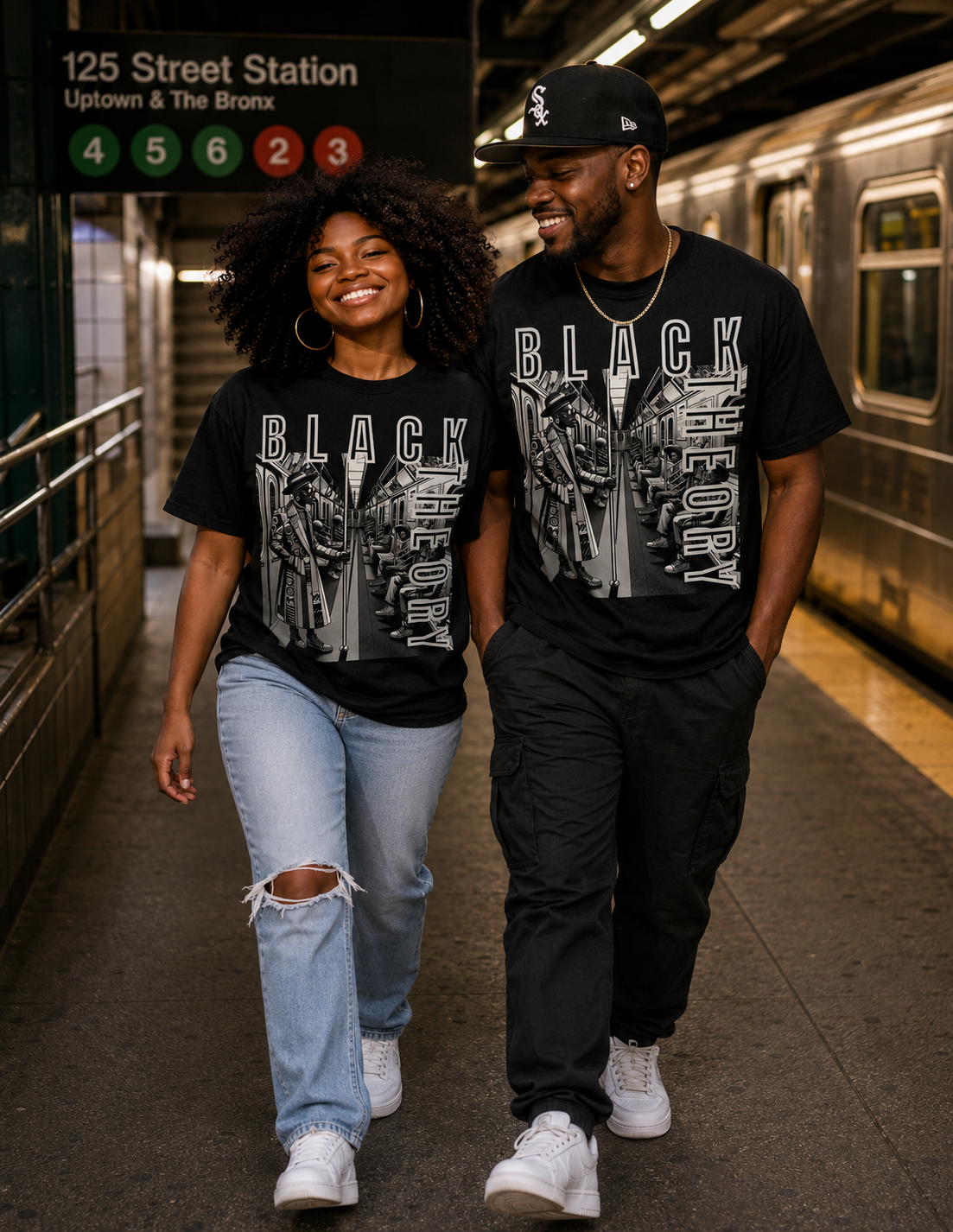BLACK THEORY Legacy in Motion Unisex Oversized Cotton T-Shirt